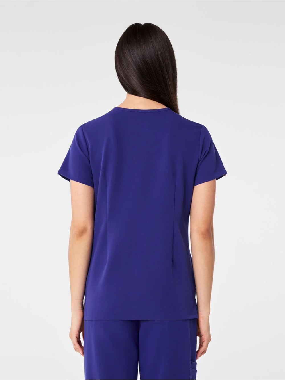 Figs Catarina Top XXSR / Allison Ultra Wide Leg Pants XXSP Set Deep Royal Blue - Picture 4 of 11